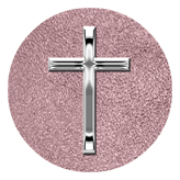 DAROUND 510 SL SH OR Silver Single Cross Shimmer Orchid Background